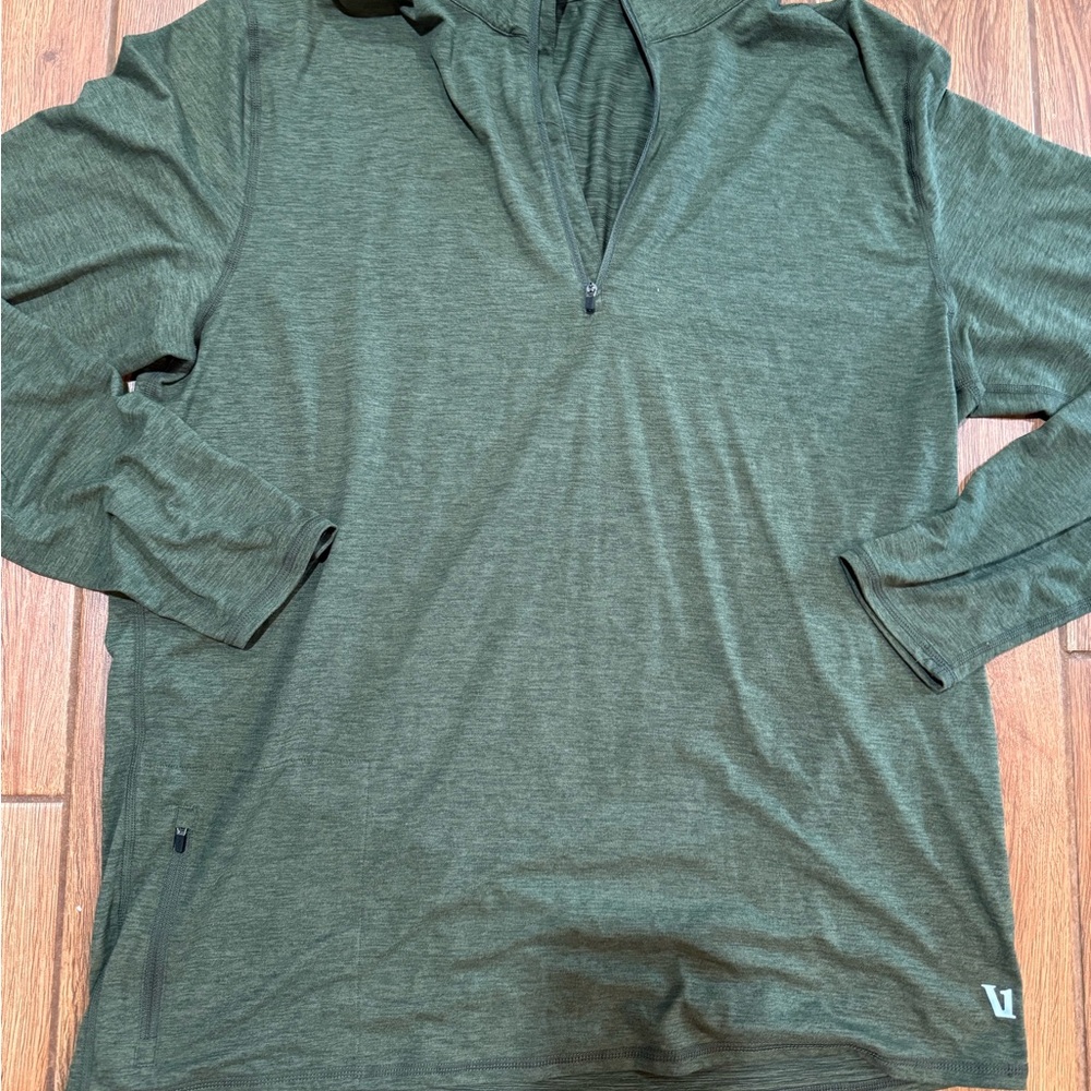 Vuori Olive Green Quarter Zip